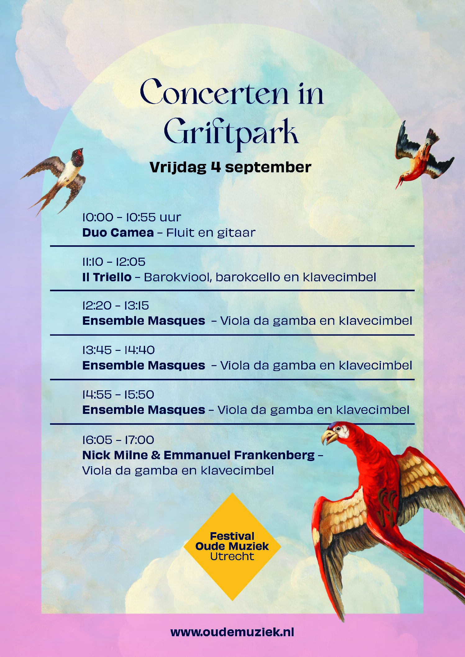 Festival Oude Muziek Utrecht, óók in het Griftpark